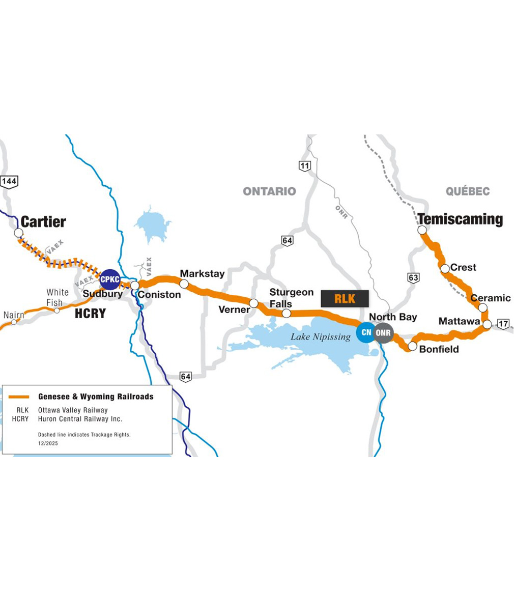 RLK railroad route map diagram