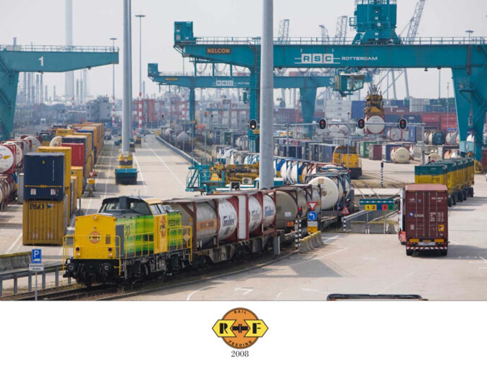 Rotterdam Rail Feeding 2008 acquisition with an image of the railway