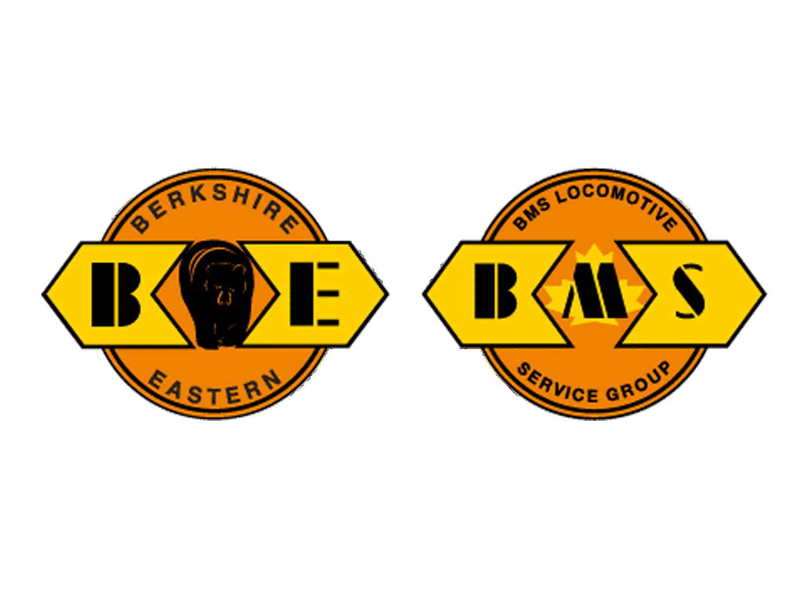 Berkshire & Eastern Railroad and BMS Locomotive Services Group logos