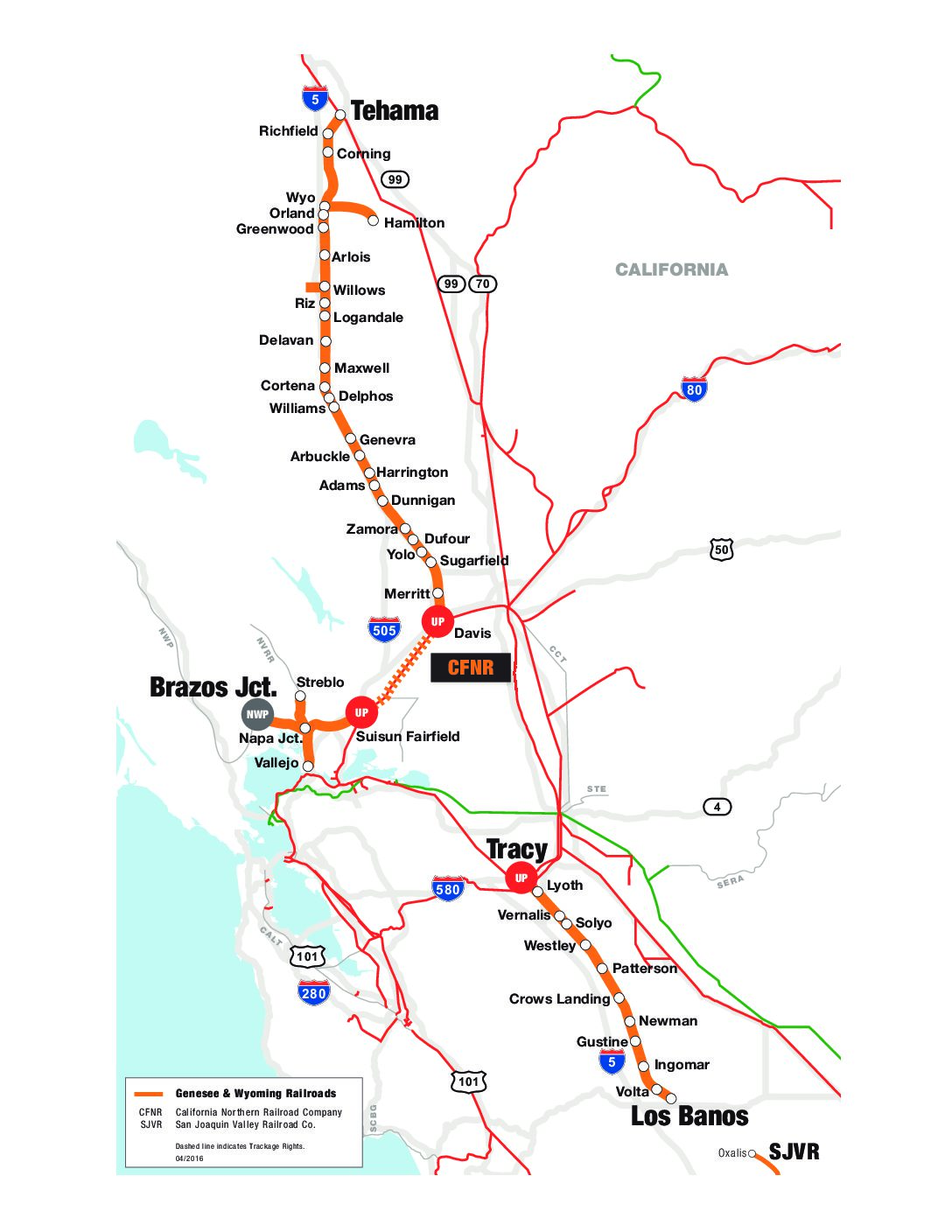 Northern Rail Line Map